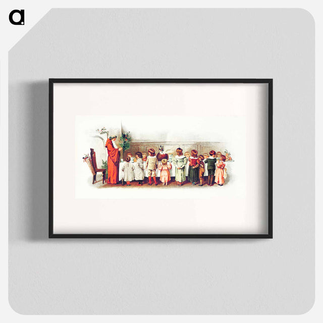 アートポスター-Santa Claus with Children
 - 大英図書館 Poster.