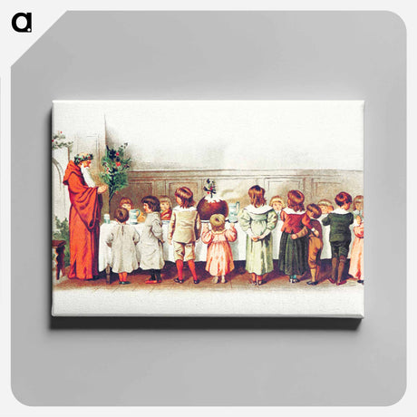 アートパネル-Santa Claus with Children
 - 大英図書館 Canvas.