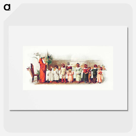 アートポスター-Santa Claus with Children
 - 大英図書館 Poster.