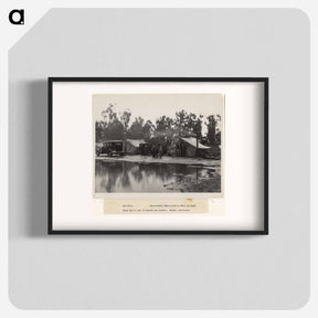 アートポスター-Rainy Day in Camp of Migrant Pea Pickers, Nipomo, California - ドロテア ラング Poster.