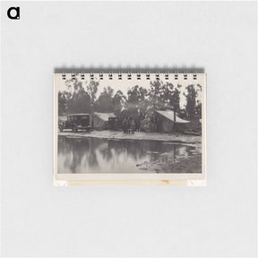 アートメモ帳-Rainy Day in Camp of Migrant Pea Pickers, Nipomo, California - ドロテア ラング Memo.