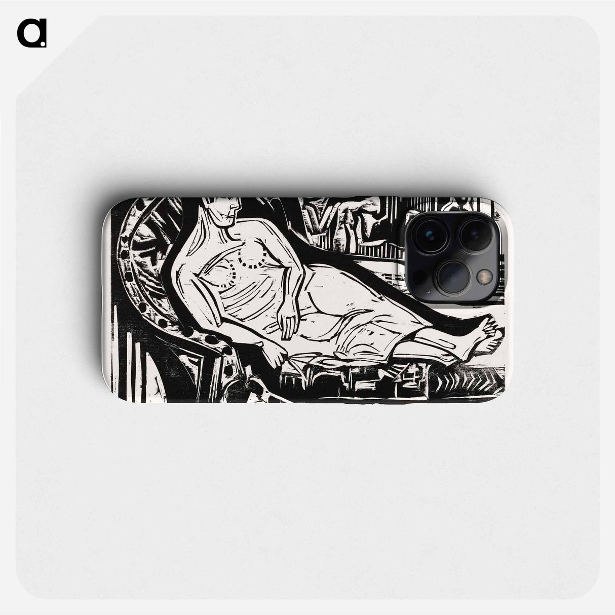 Woman Lying on a Sofa - エルンスト ルートヴィヒ キルヒナー Phone Case.