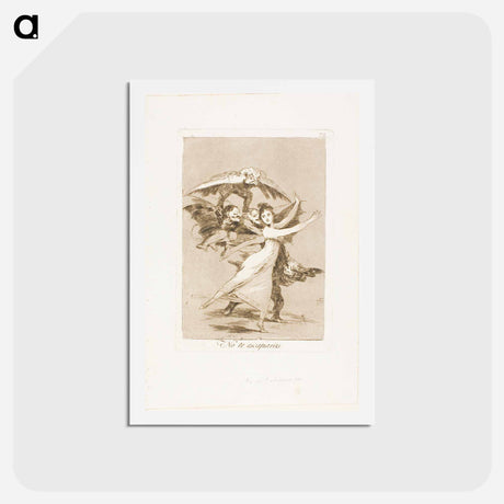 アートポストカード-You will not escape - フランシスコ デ ゴヤ Postcard.