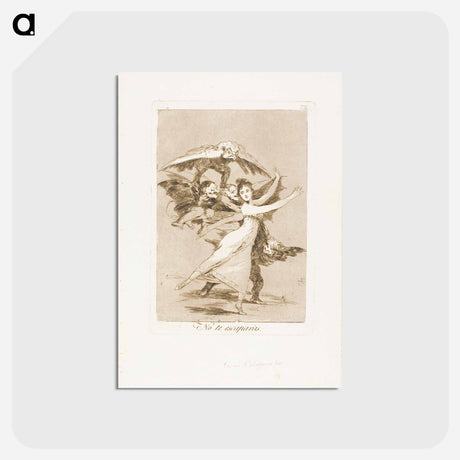 アートポストカード-You will not escape - フランシスコ デ ゴヤ Postcard.