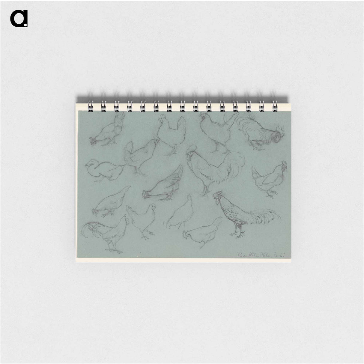 Studieblad met hoenders by Julie de Graag - ユリー デ フラーハ Memo.