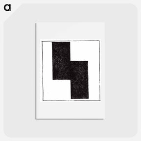 アートポストカード-Movement Suprematist square - カジミール マレーヴィチ Postcard.