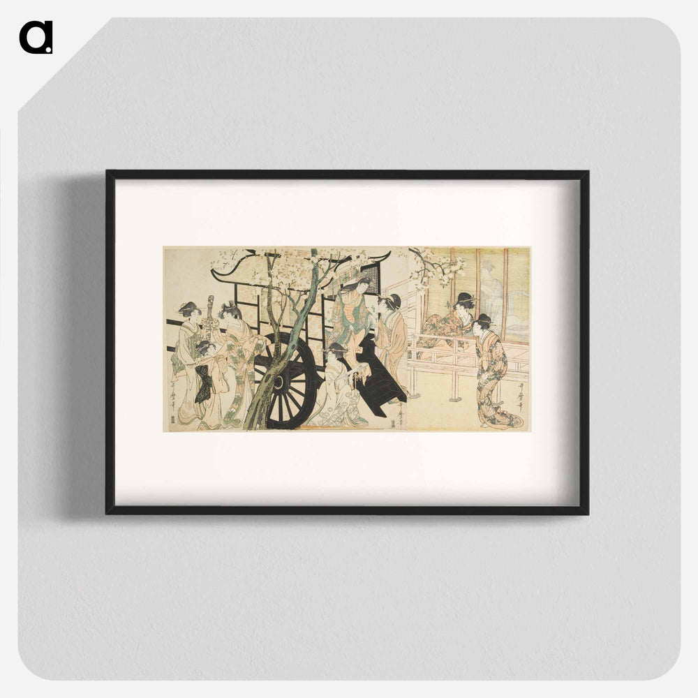 ōban triptych - 喜多川 歌麿 Poster.