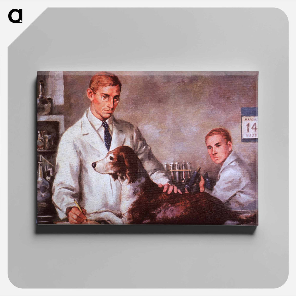 アートパネル-Drs. Banting and Best In The Laboratory
 - 国立医学図書館 Canvas.