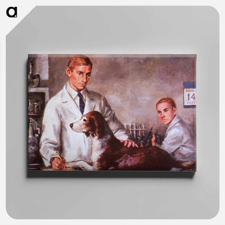 アートパネル-Drs. Banting and Best In The Laboratory
 - 国立医学図書館 Canvas.