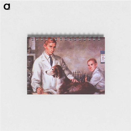 アートメモ帳-Drs. Banting and Best In The Laboratory
 - 国立医学図書館 Memo.