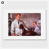 アートポスター-Drs. Banting and Best In The Laboratory
 - 国立医学図書館 Poster.