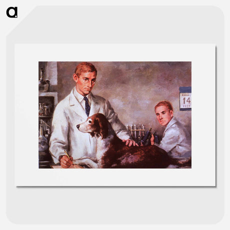 アートポスター-Drs. Banting and Best In The Laboratory
 - 国立医学図書館 Poster.