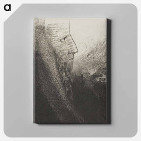 アートパネル-Saint Anthony: "Help Me, O My God!" - オディロン ルドン Canvas.