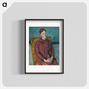 アートポスター-Madame Cezanne in a Yellow Chair - ポール セザンヌ Poster.
