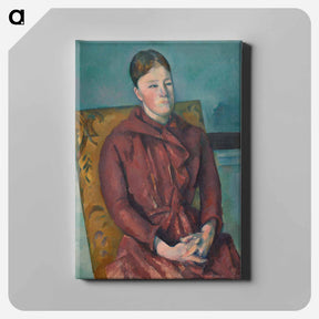 アートパネル-Madame Cezanne in a Yellow Chair - ポール セザンヌ Canvas.
