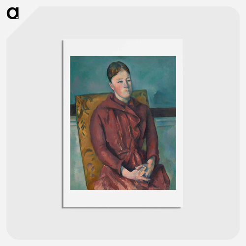Madame Cezanne in a Yellow Chair - Paul Cezanne Postcard.