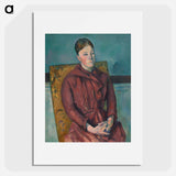 Madame Cezanne in a Yellow Chair - Paul Cezanne Poster.