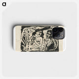 Two Women Chattering - ポール ゴーギャン Phone Case.