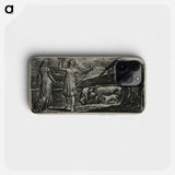 Colinet Departs in Sorrow: Riven Trunk at Right - William Blake Phone Case.