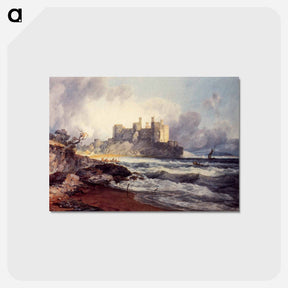 アートポストカード-Conway Castle - ウィリアム ターナー Postcard.