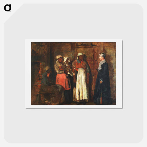 A Visit from the Old Mistress - ウィンスロー ホーマー Postcard.