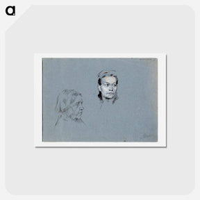 アートポストカード-(unknown) part of a sketchbook - アルバート エーデルフェルト Postcard.