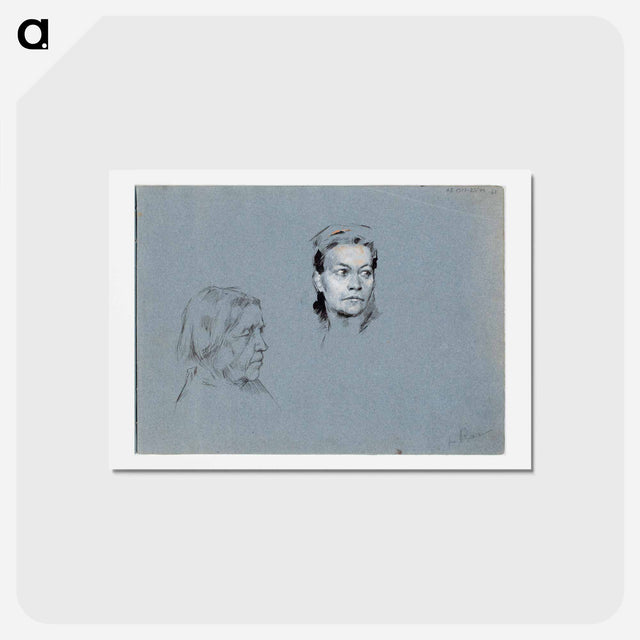 アートポストカード-(unknown) part of a sketchbook - アルバート エーデルフェルト Postcard.