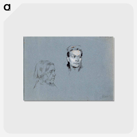 アートポストカード-(unknown) part of a sketchbook - アルバート エーデルフェルト Postcard.