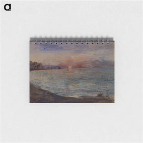 アートメモ帳-Cliffs near Dieppe - ウジェーヌ ドラクロワ Memo.