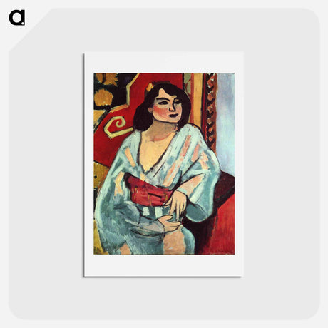 アートポストカード-Algerian Woman - アンリ マティス Postcard.