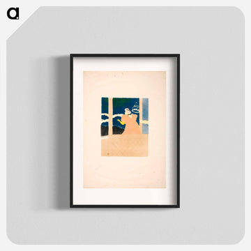 Aux Ambassadeurs - chanteuse au café concert - Henri de Toulouse-Lautrec Poster.