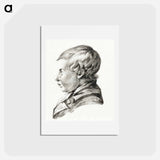 アートポストカード-Bust of a boy - ジャン ベルナール Postcard.