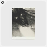 アートポストカード-Larvae So Bloodless and So Hideous - オディロン ルドン Postcard.