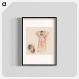 Tahitian Girl in Pink Pareu - Paul Gauguin Poster.