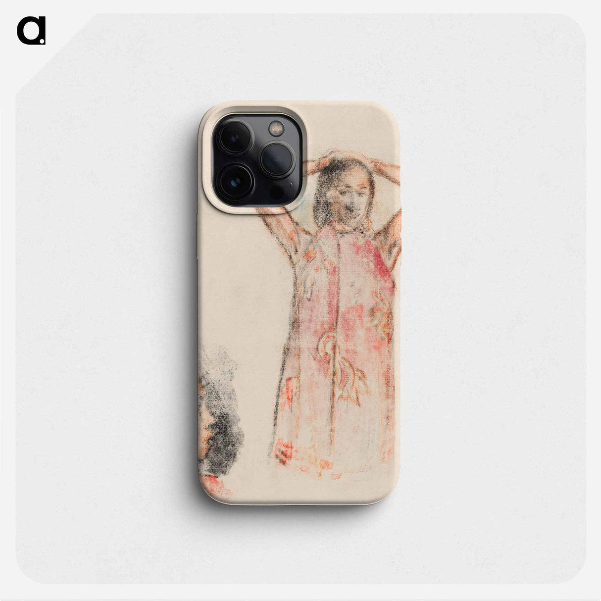 Tahitian Girl in Pink Pareu - Paul Gauguin Phone Case.
