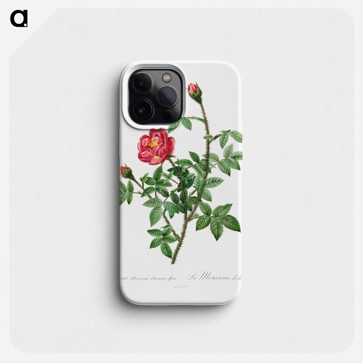 Moss Rose - Pierre Joseph Redouté Phone Case.