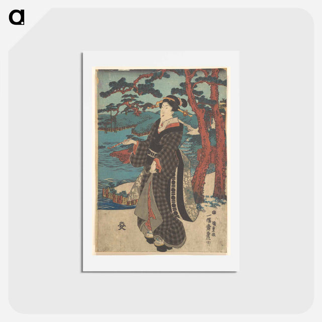 アートポストカード-Utagawa Kunisada Print
 - 歌川 国貞 Postcard.