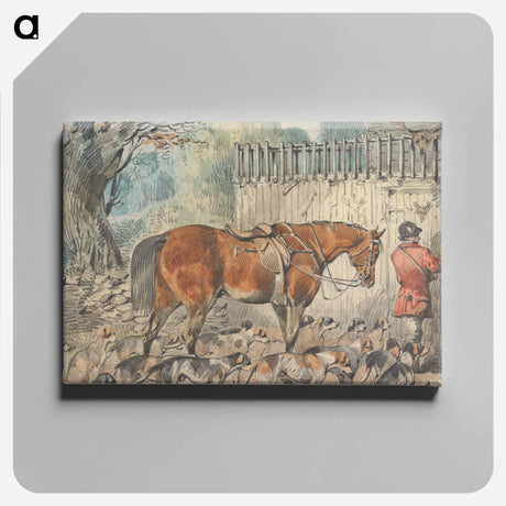 アートパネル-Foxhunting: Hunt Servants Returning Hounds to Kennels
 - イェール大学アートギャラリー Canvas.