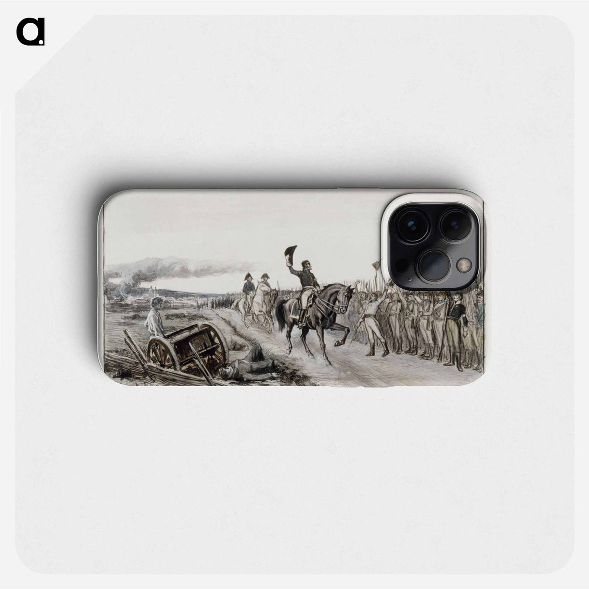 Von döbeln greeting his troops from the poem number fifteen stolt - アルバート エーデルフェルト Phone Case.