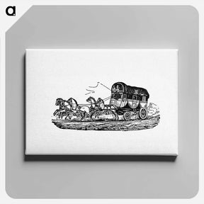アートパネル-Horse Carriage from Aris-Nine, Or Dream And Reality
 - 大英図書館 Canvas.
