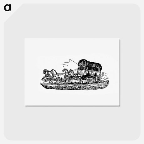アートポストカード-Horse Carriage from Aris-Nine, Or Dream And Reality
 - 大英図書館 Postcard.