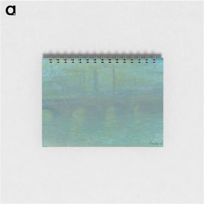 アートメモ帳-Waterloo Bridge, London, at Dusk - クロード モネ Memo.