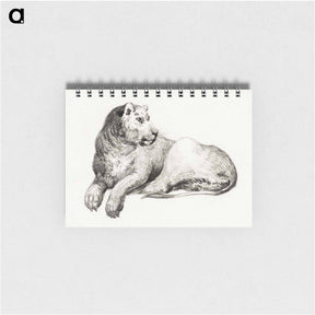 アートメモ帳-Lying lion - ジャン ベルナール Memo.