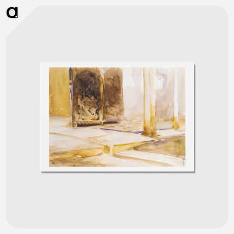 アートポストカード-Patio de los Leones, Alhambra - ジョン シンガー サージェント Postcard.