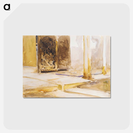 アートポストカード-Patio de los Leones, Alhambra - ジョン シンガー サージェント Postcard.