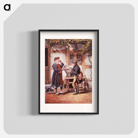 アートポスター-Aged Man Trying on Eyeglasses
 - 国立医学図書館 Poster.