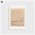 アートポストカード-Jerusalem, Plate 71, "And above Albions Land...." - ウィリアム ブレイク Postcard.