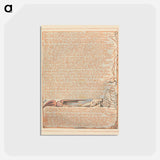 アートポストカード-Jerusalem, Plate 71, "And above Albions Land...." - ウィリアム ブレイク Postcard.
