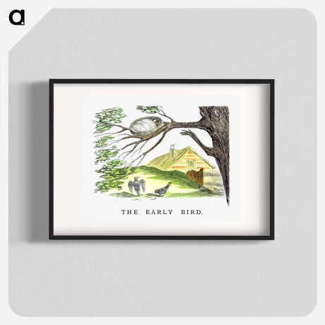アートポスター-The Early Bird From Un-Natural History Not Taught In Bored Schools
 - 大英図書館 Poster.