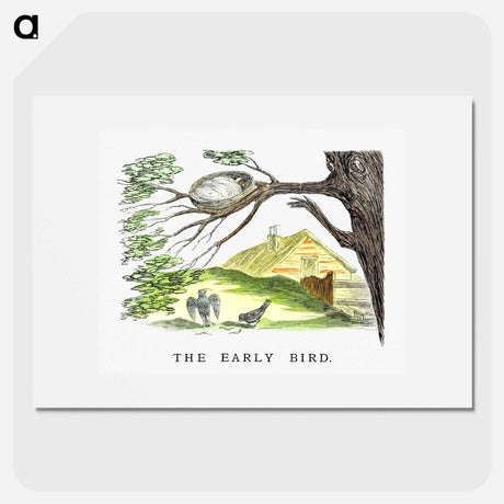 アートポスター-The Early Bird From Un-Natural History Not Taught In Bored Schools
 - 大英図書館 Poster.